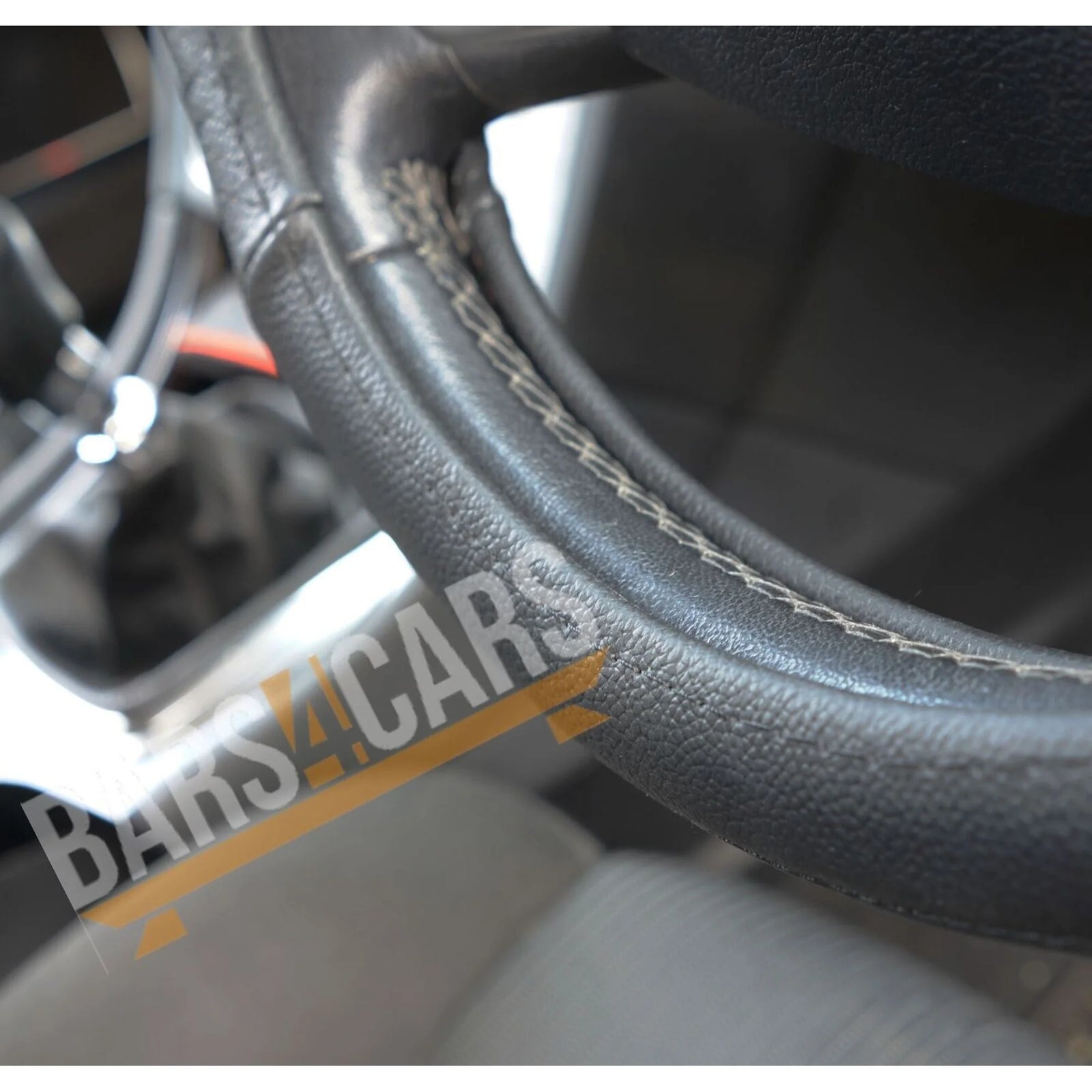 JRP Unbranded Leather Steering Wheel Cover Universal Fit