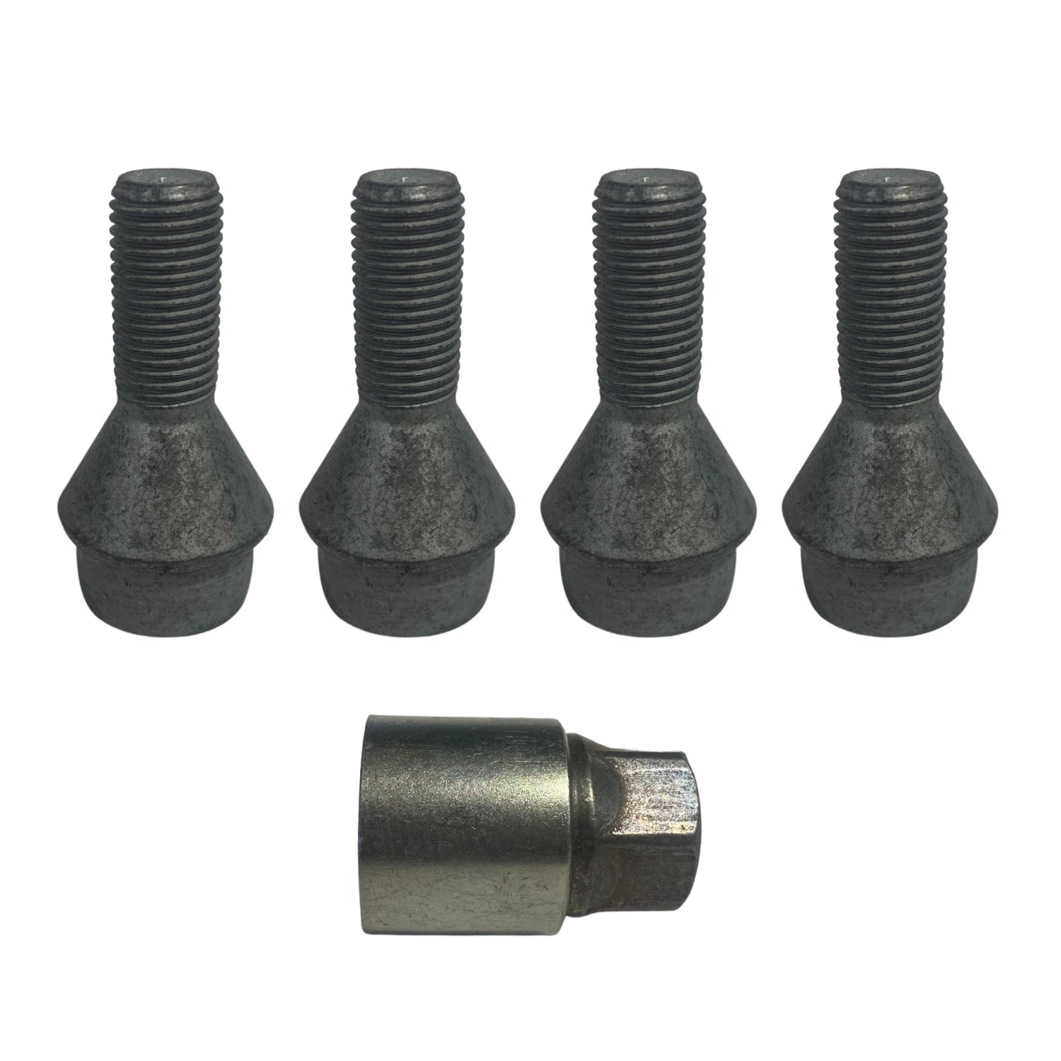 Milenco Locking Wheel Bolts – Motorhome 16" (Set of 4, M16) for Fiat Ducato / Peugeot Boxer Maxi, Thatcham Approved – 1922