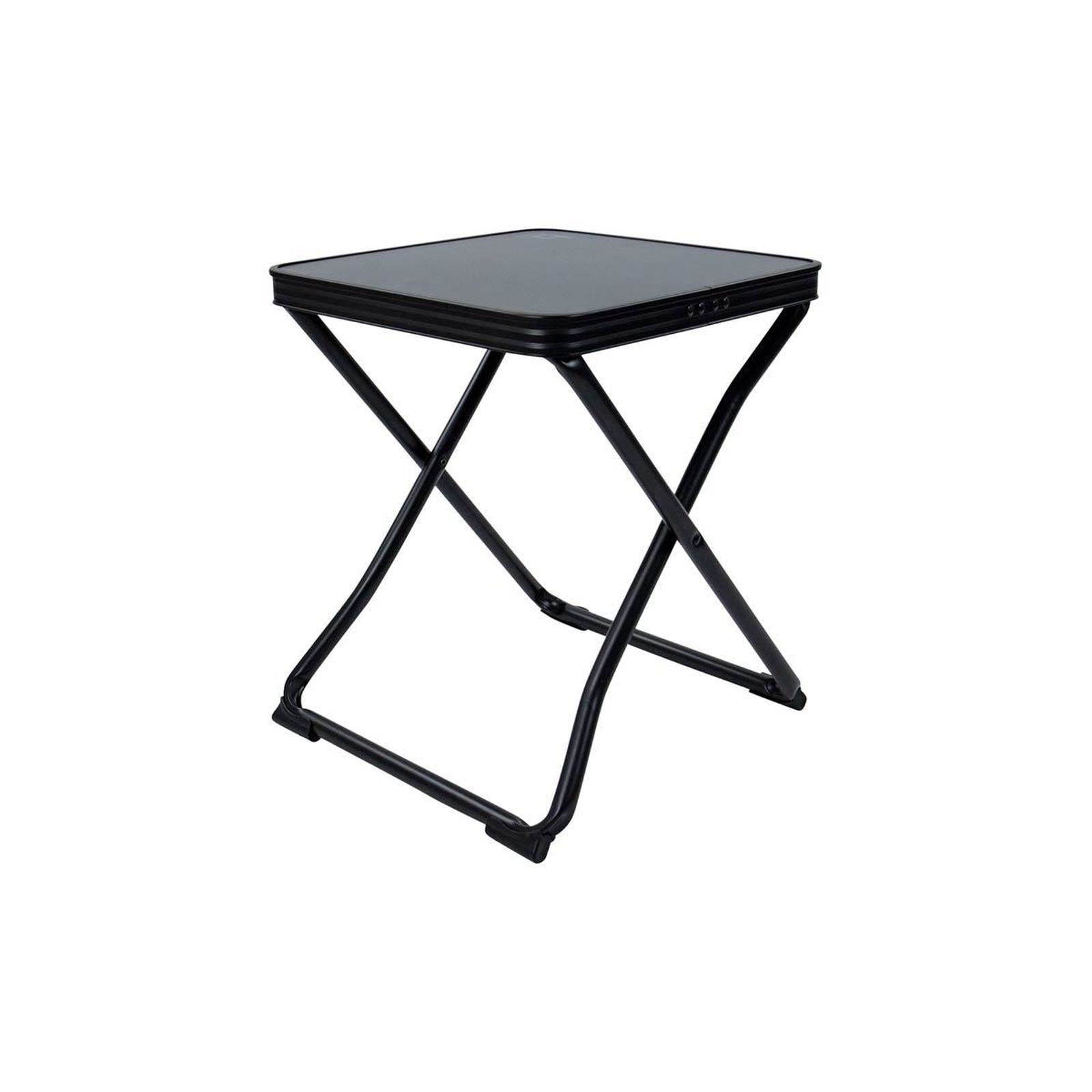 Bo-Camp Stool & Top Foldable Black