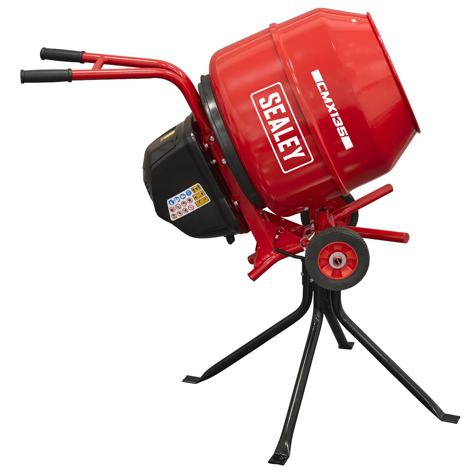 Sealey Cement Mixer CMX135 135L Drum Capacity 550W Motor