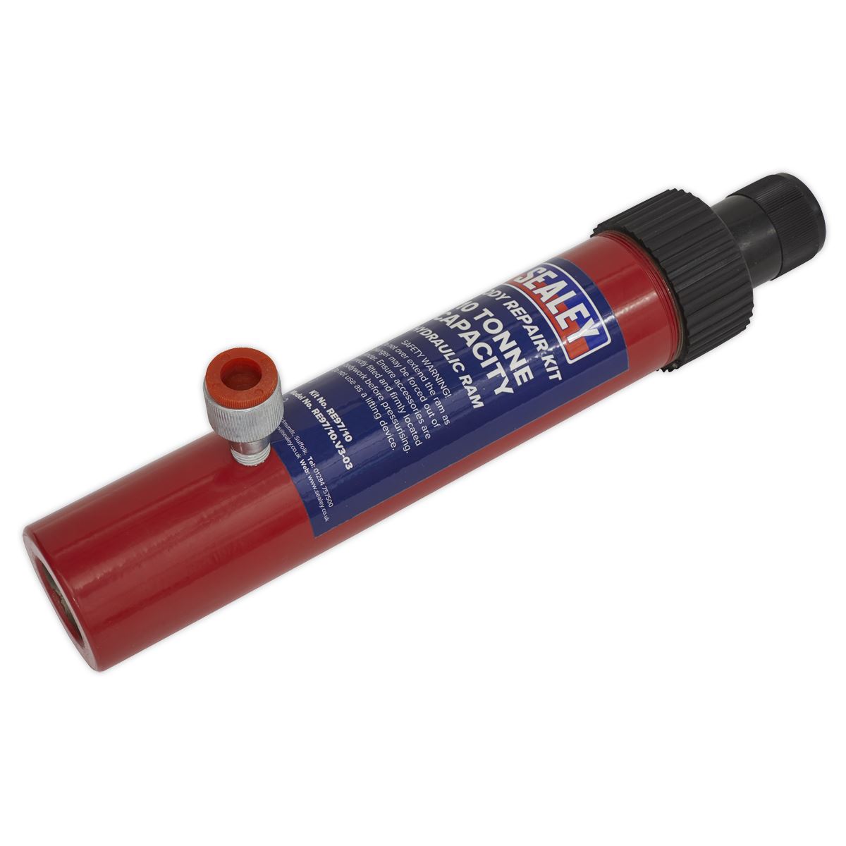 Sealey Push Ram with Pump & Hose Assembly 10tonne RE97.10-COMBO