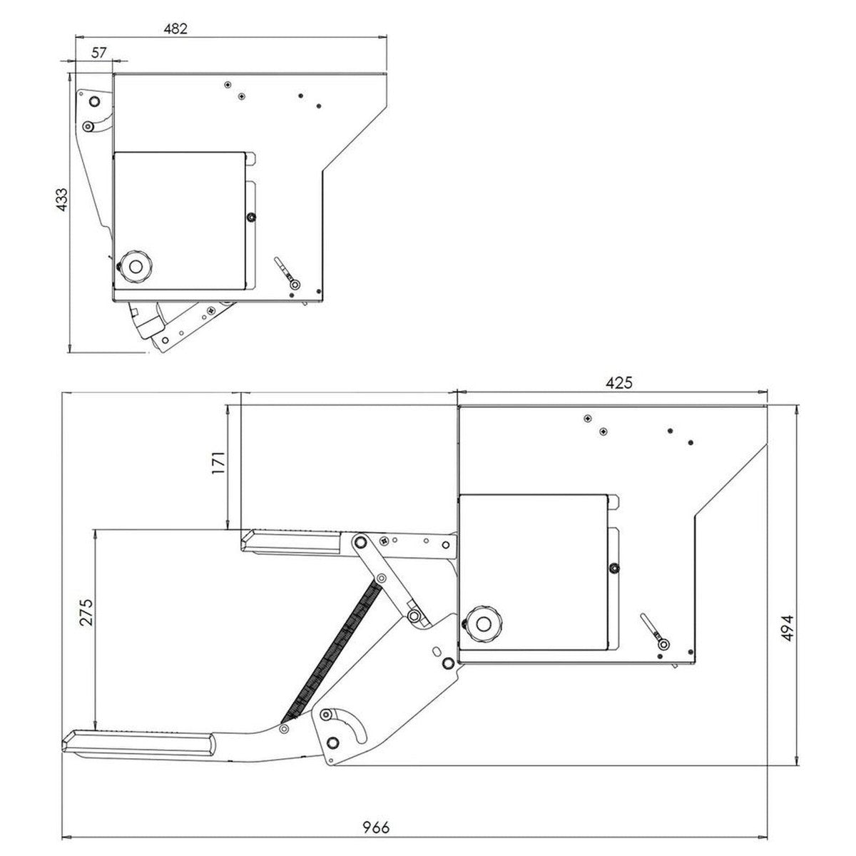 Double Step with Disappearing Motion (Motor Kit Right)