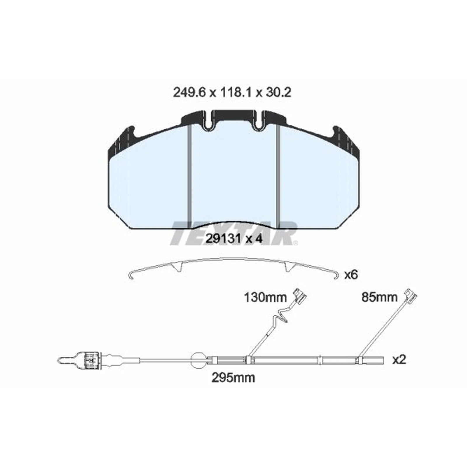Textar Front Brake Pad Set 2913115