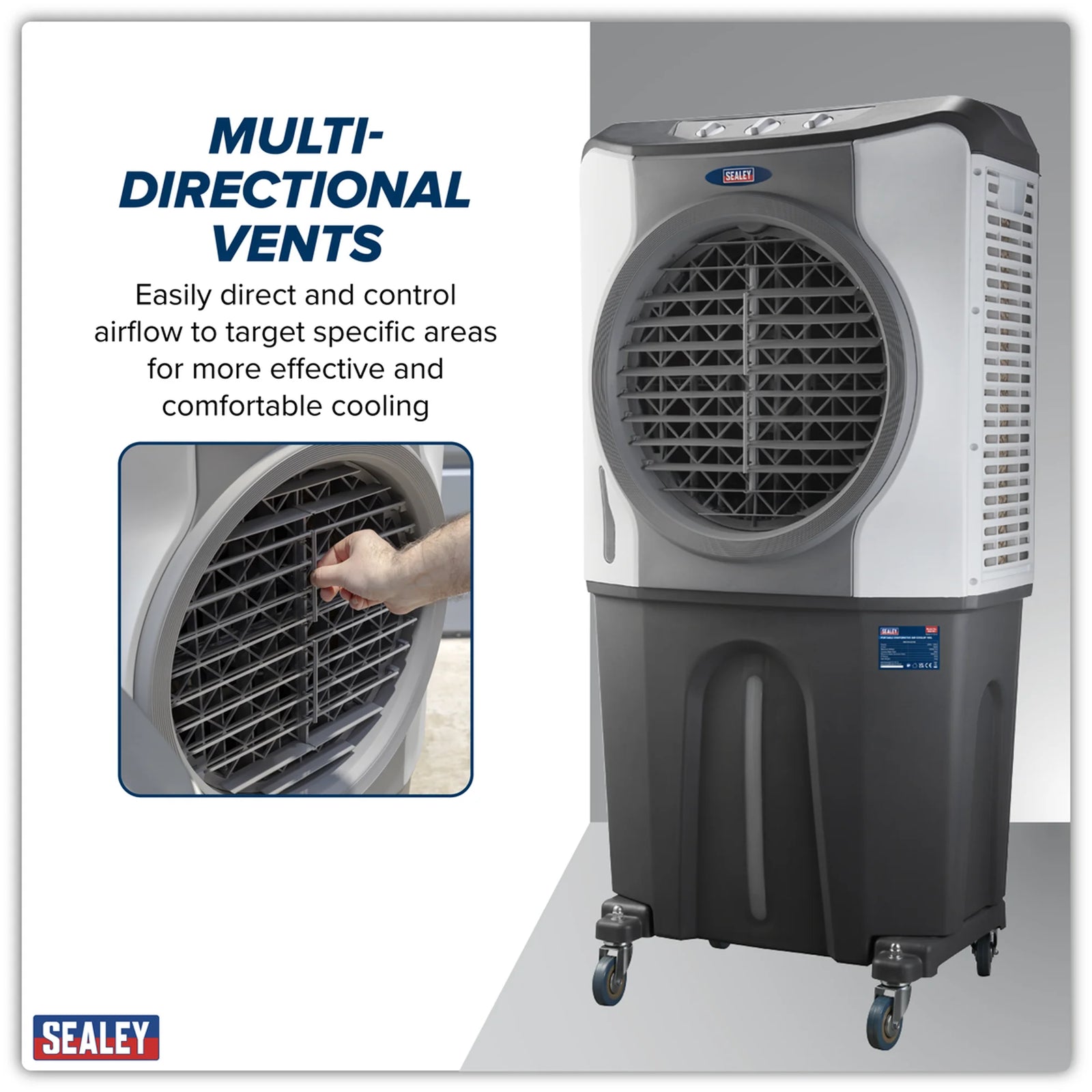 Sealey Portable Evaporative Air Cooler SAC101 100L