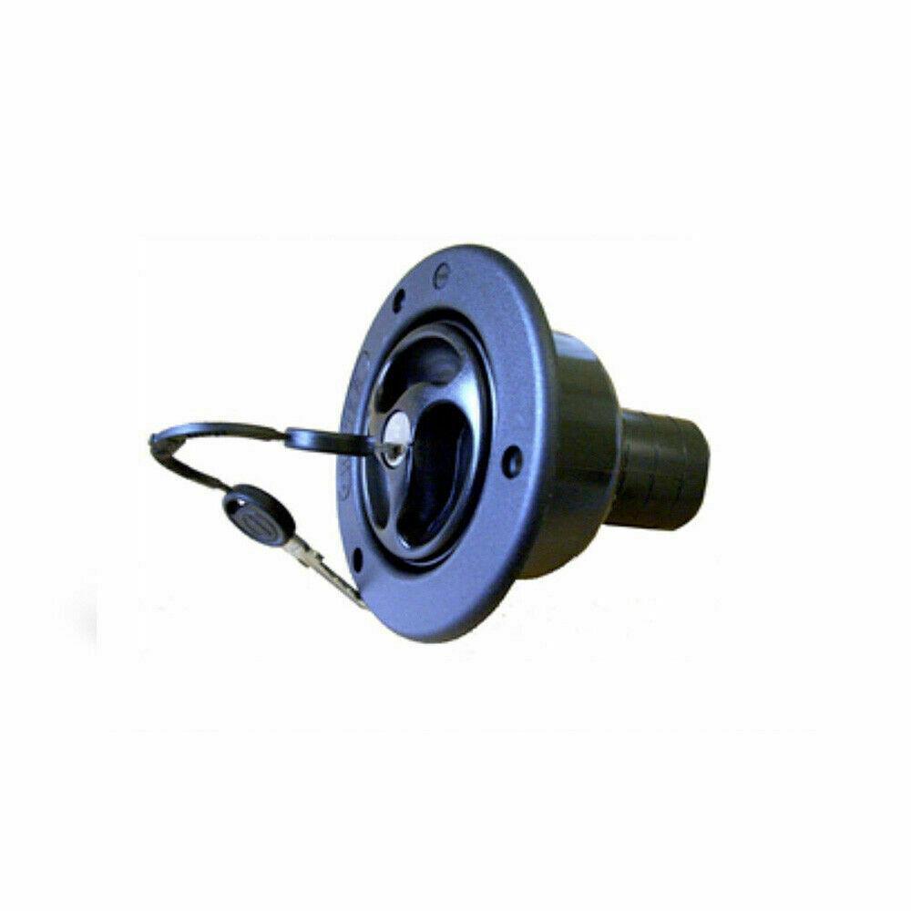 Black Lockable Water Tank Filler Cap with Keys - ES2150 - Caravan / Motorhome