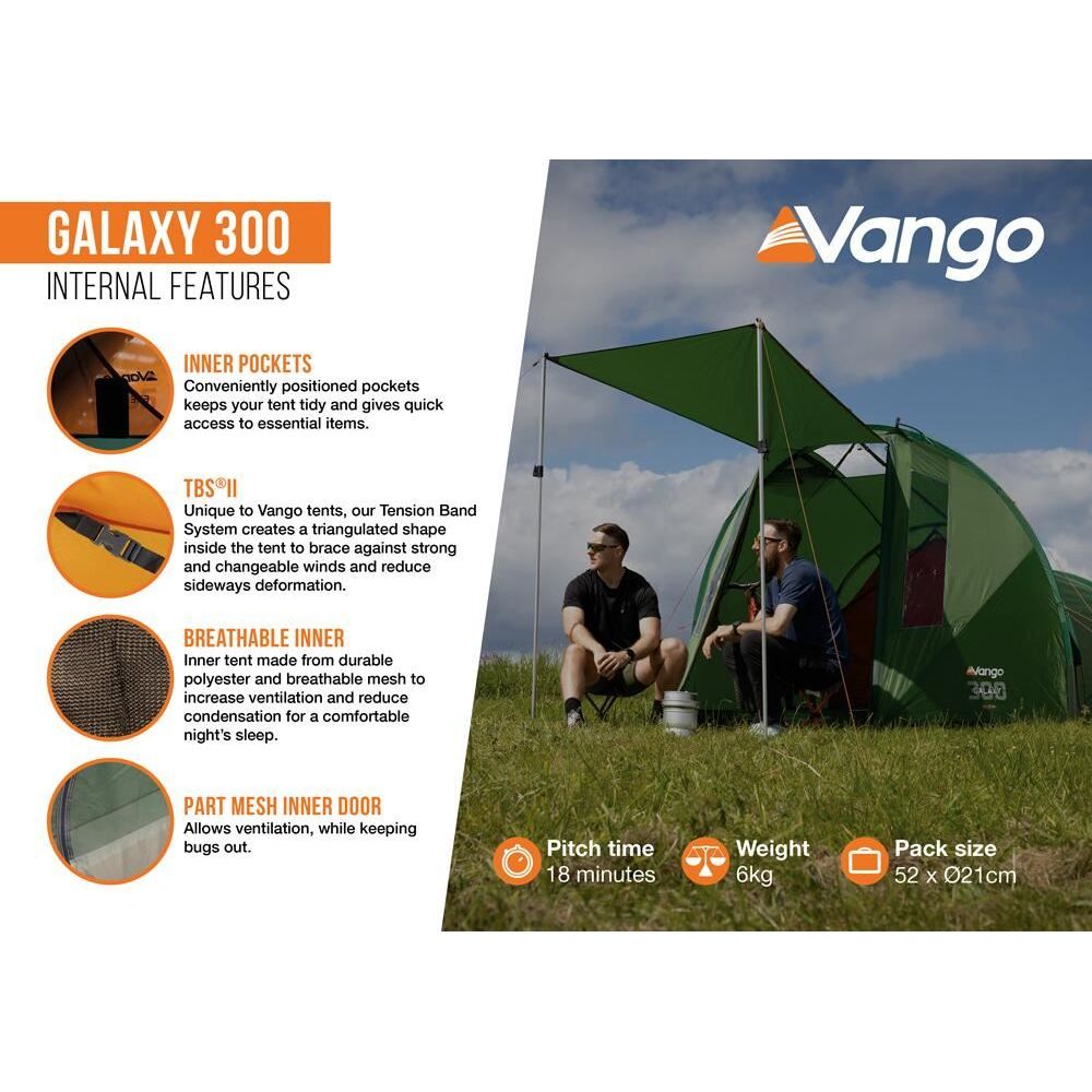Vango Galaxy 300 Tent Forest Green
