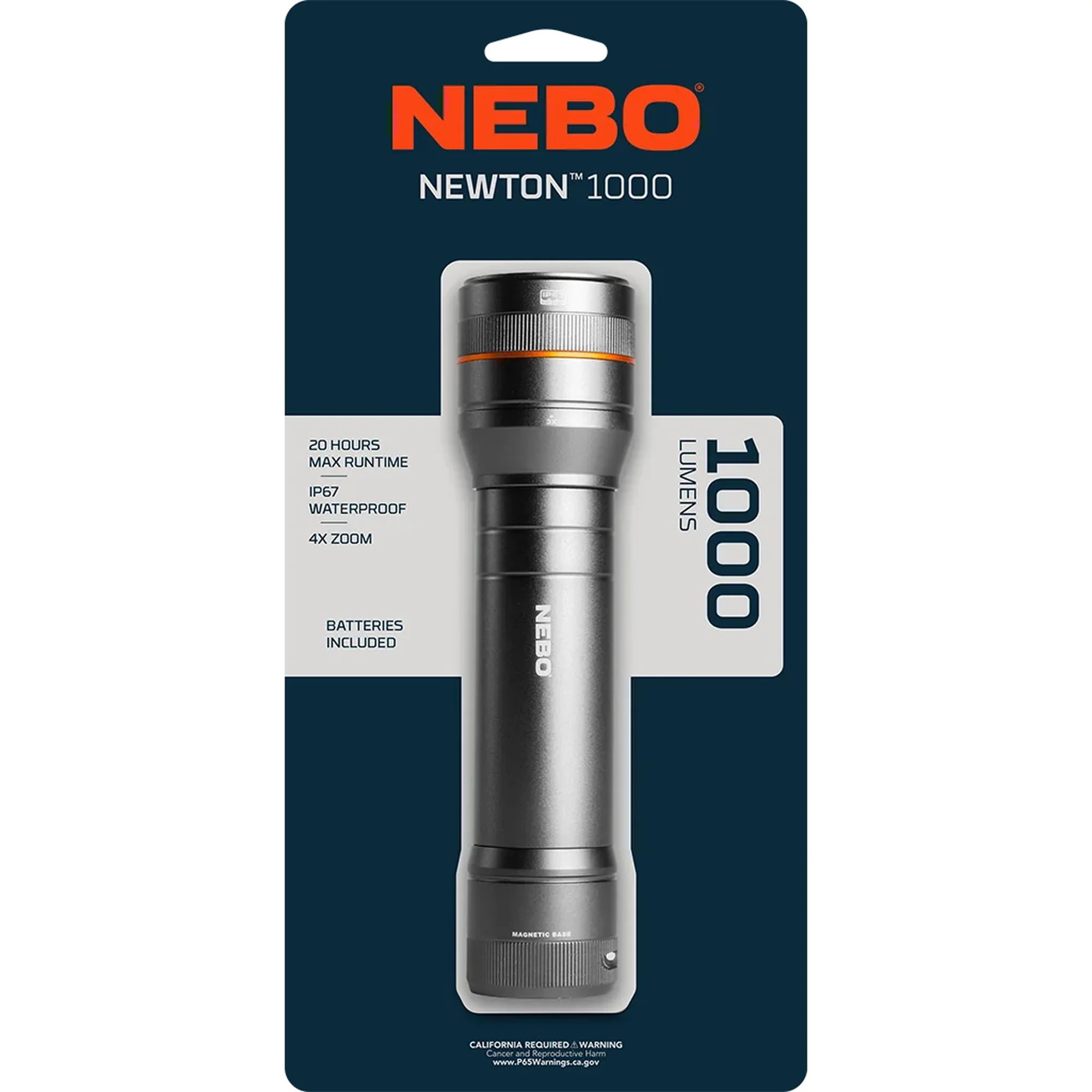 Nebo Newton™ 500 Lumen Portable Torch - Handheld LED Flashlight