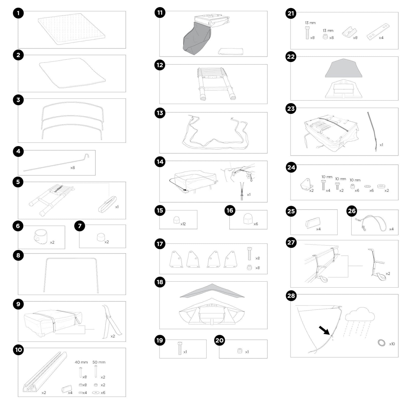 Thule Mattress Cover Spare Part 1500055816