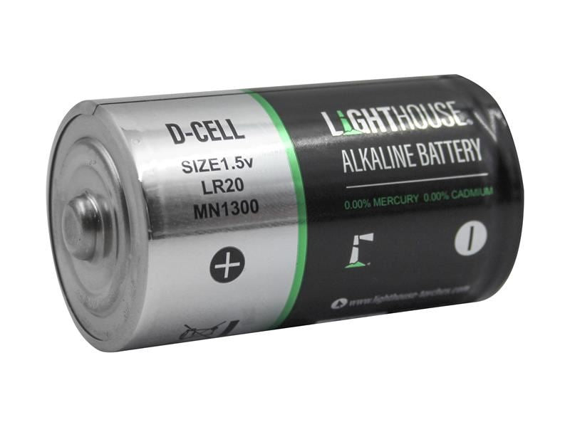 Lighthouse D LR20 Alkaline Batteries 14800 mAh (Pack 2)