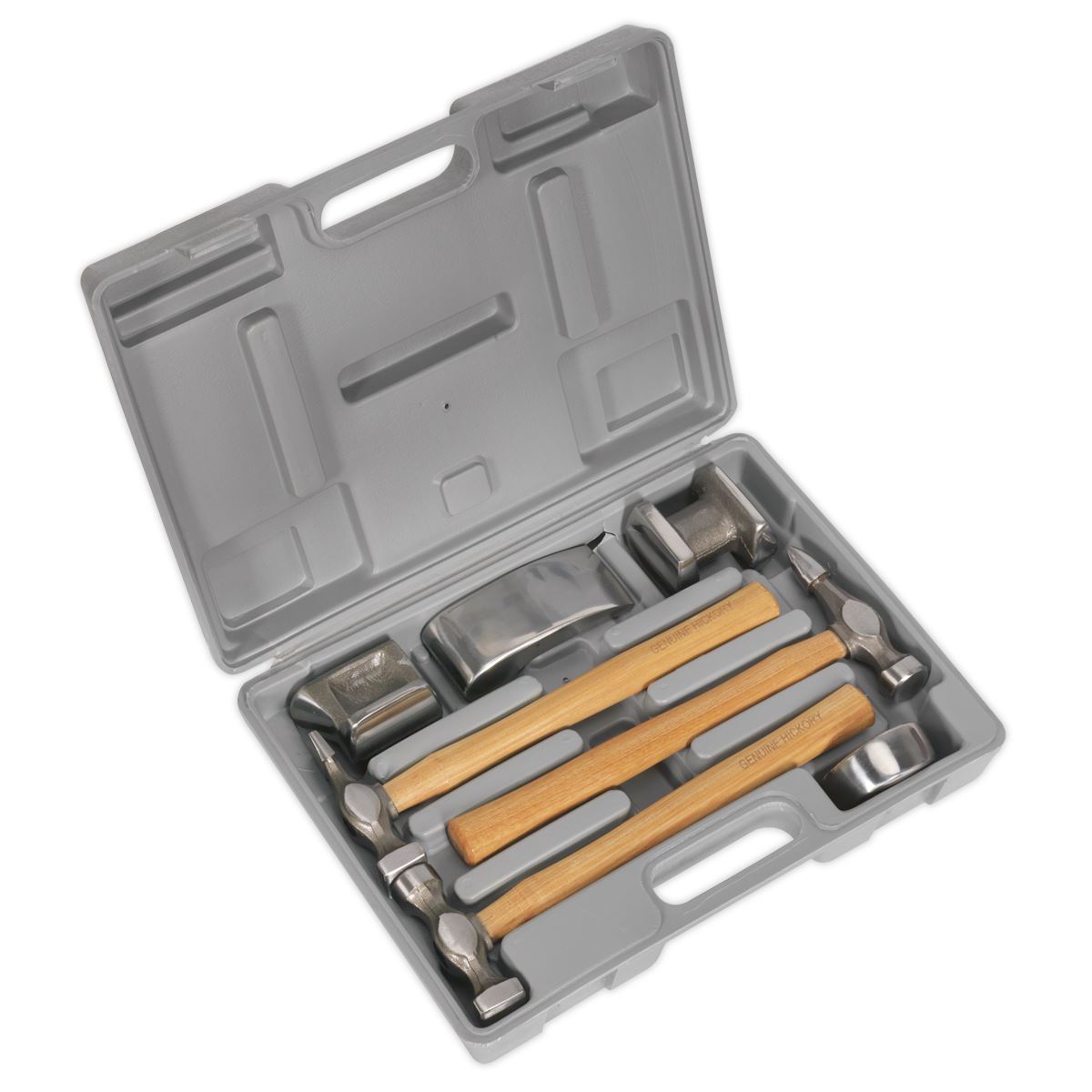 Sealey Panel Beating Set 7pc Drop-Forged Hickory Shafts CB507