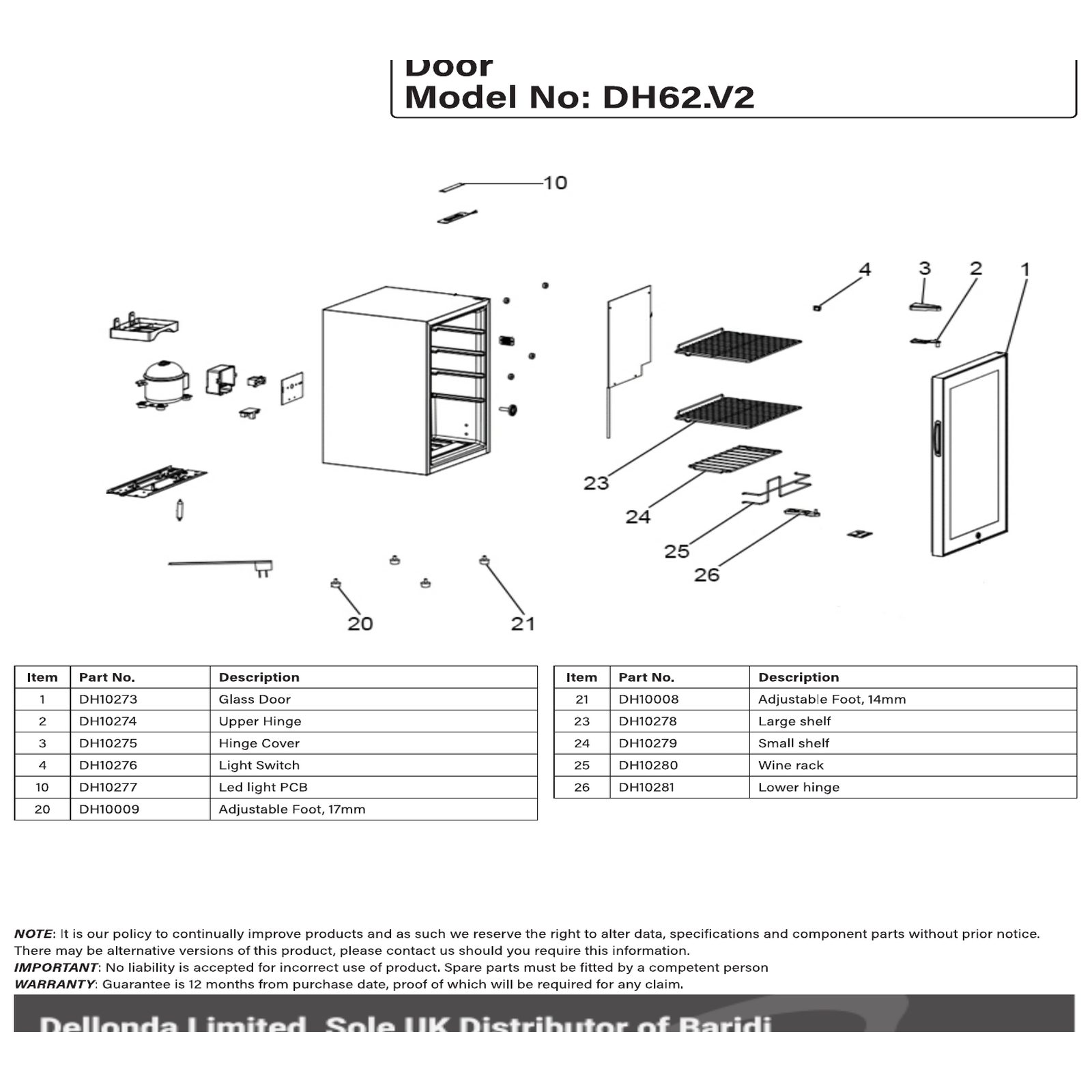Sealey Large shelf DH10278