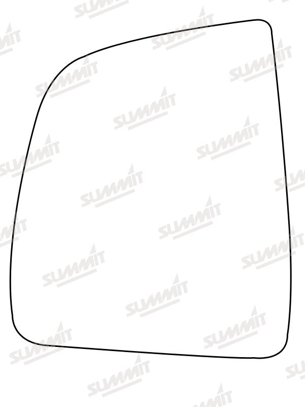 Summit Heated Base Plate With Commercial Mirror Glass fits Fiat Dobl??, Vauxhall Combo LHS