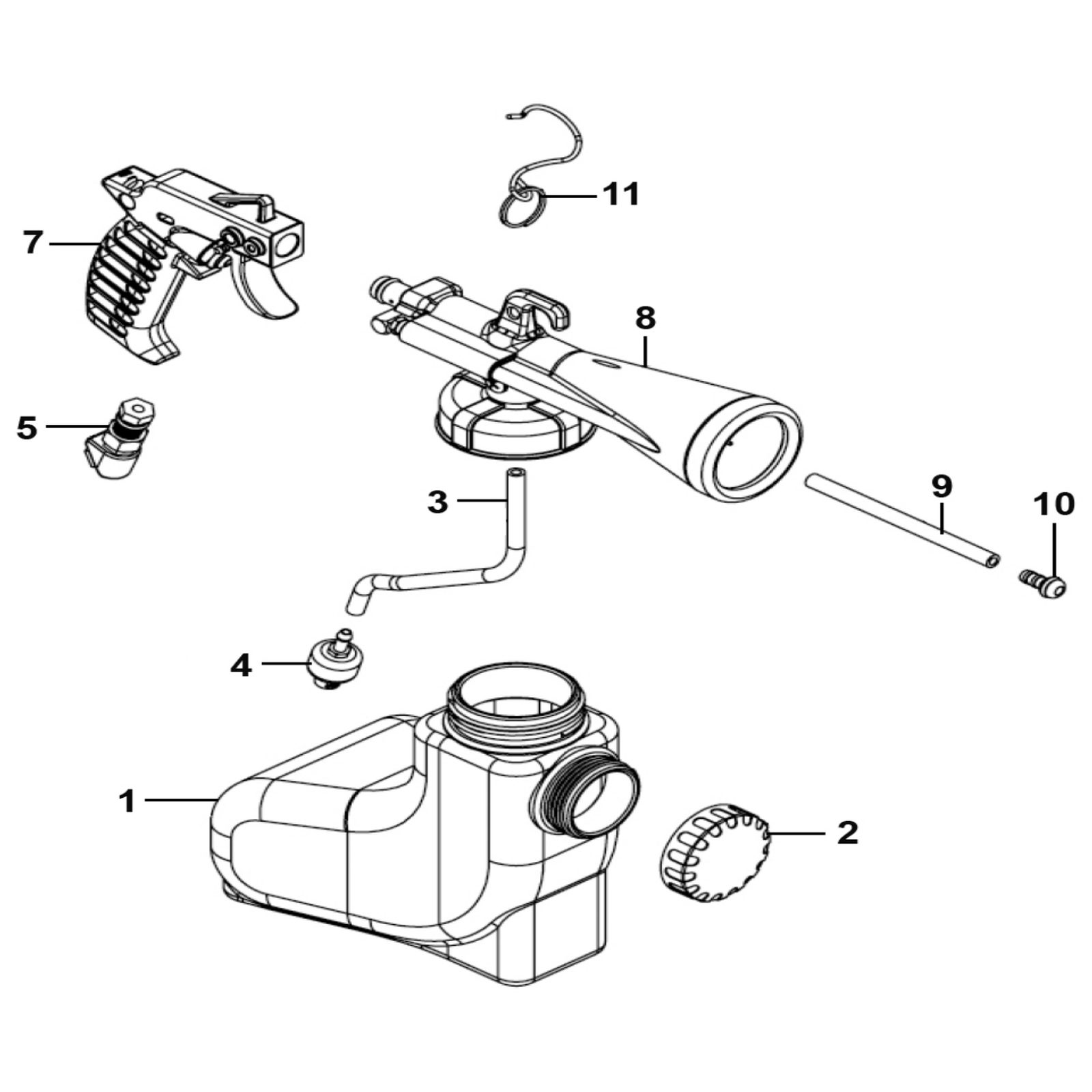 Sealey Gun assembly BS101.07