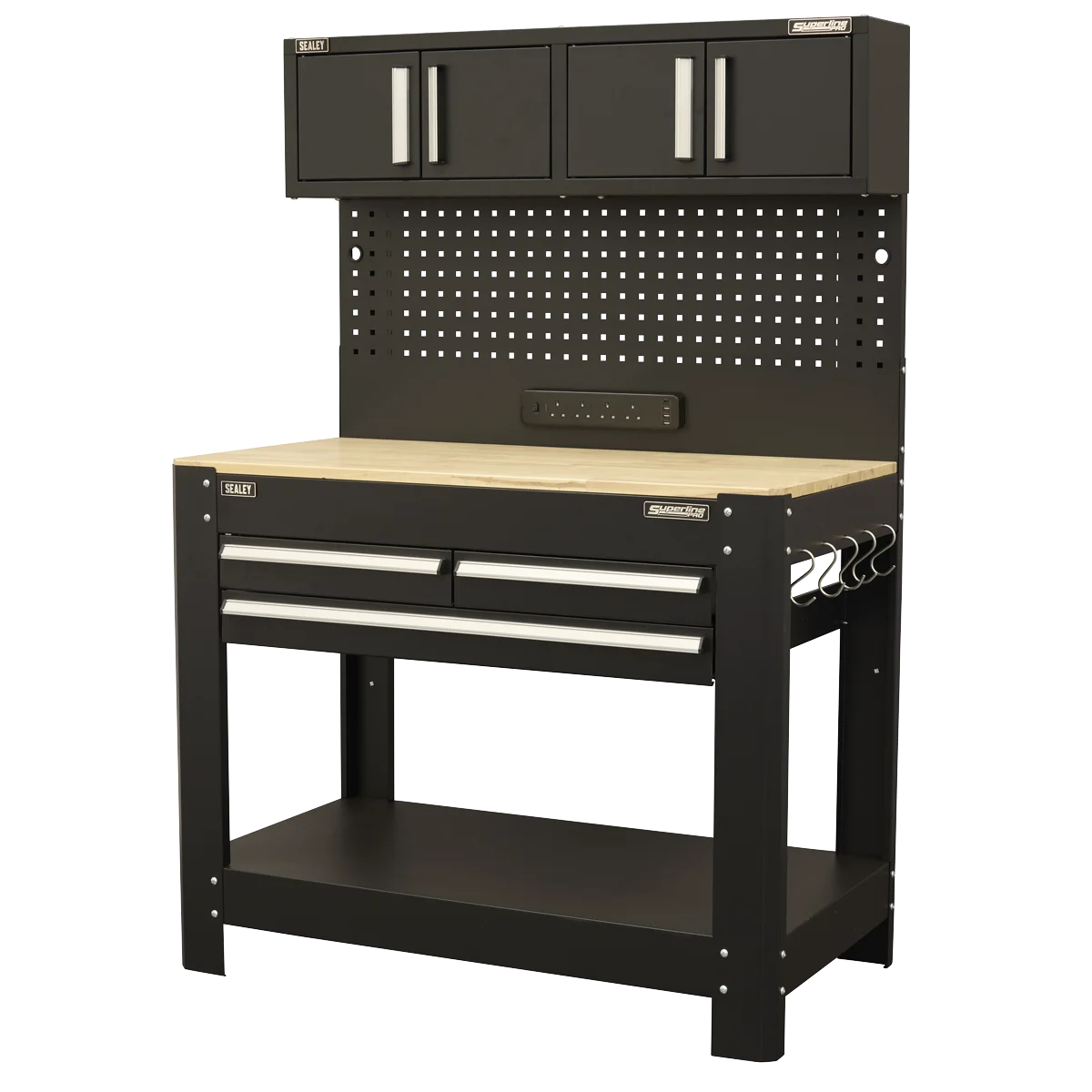 Sealey Superline PRO Workbench AP12701 1142x612x1678mm with Pegboard