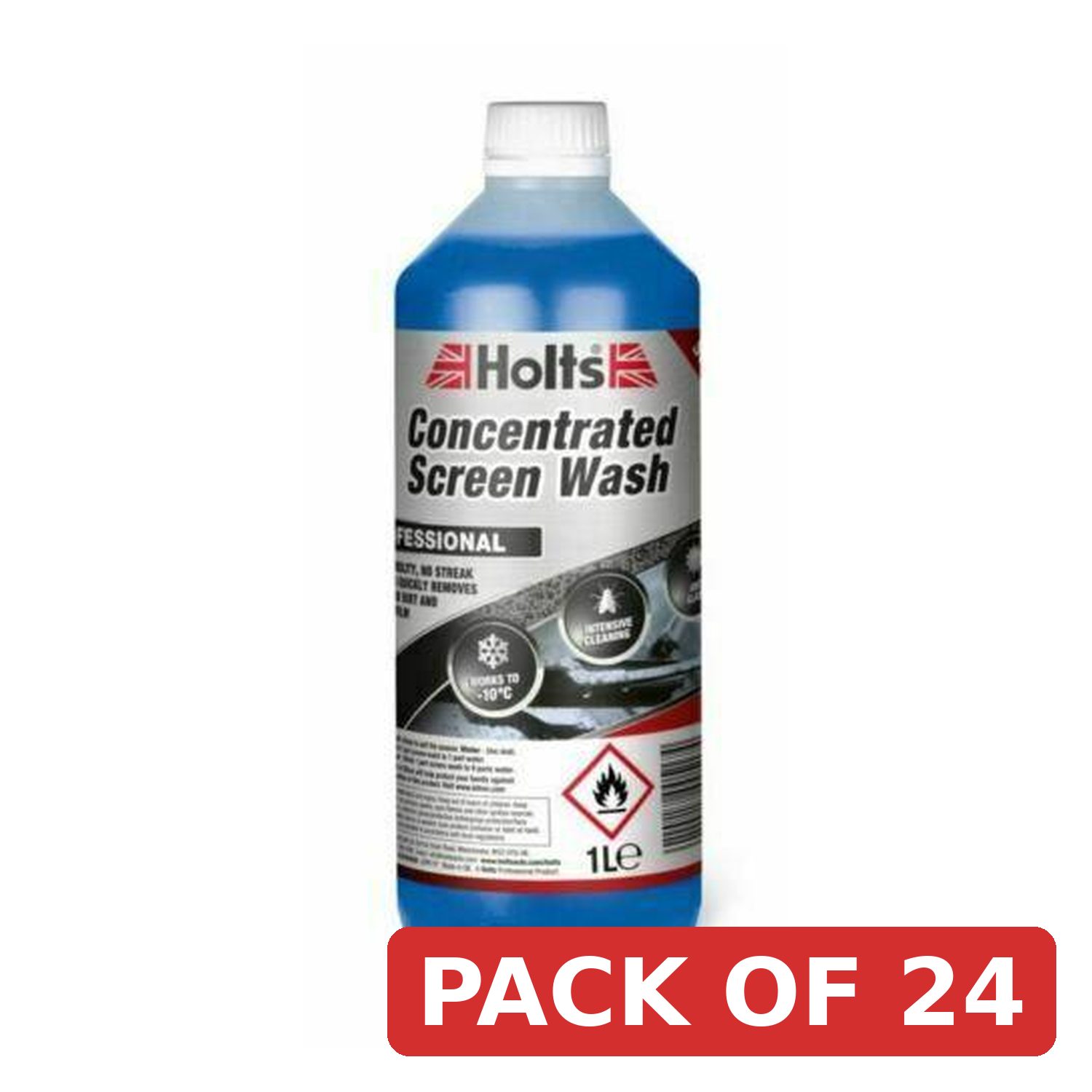 Holts Screen Wash 1L High Visibility Concentrated Formula