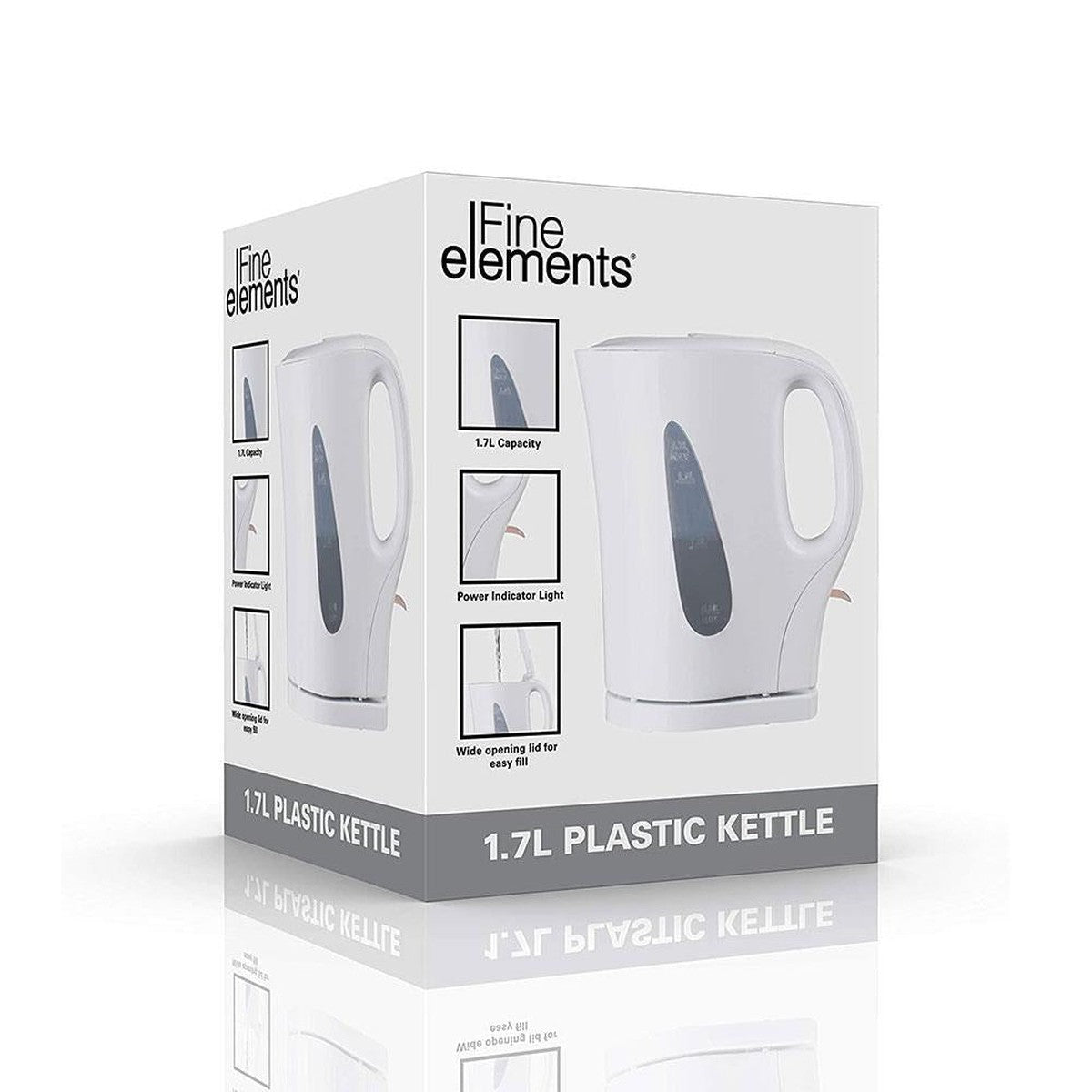 Fine Elelements Kettle in White 1.7 Litre 2.2kW