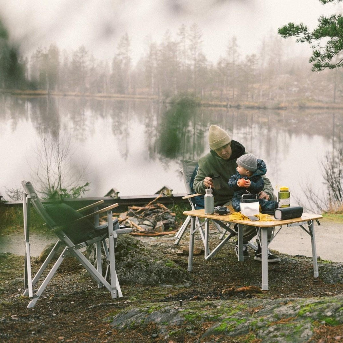 Dometic Go Compact Camp Table Bamboo Table