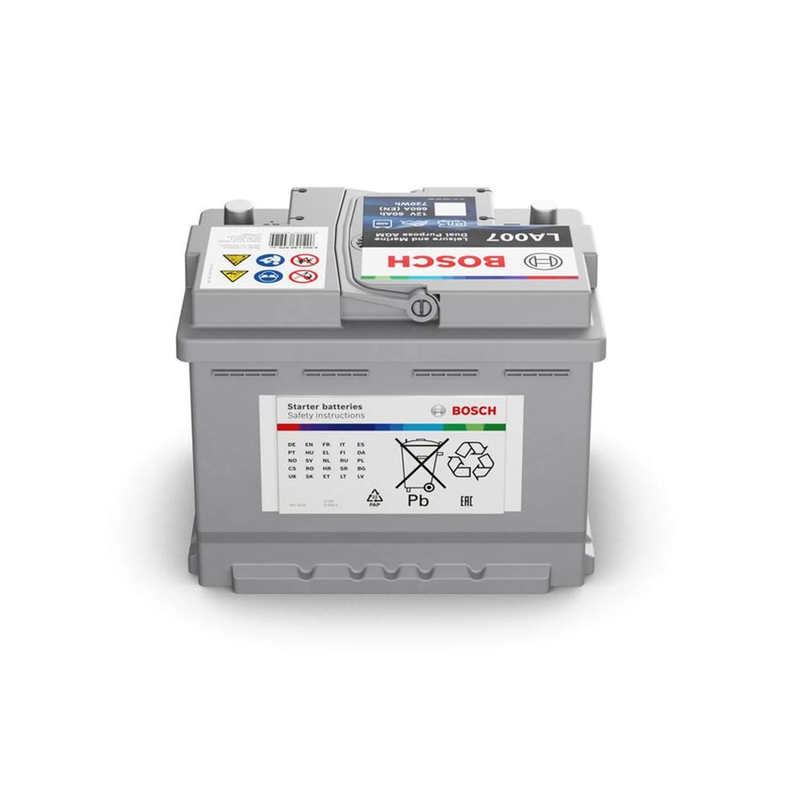 Bosch Batteries LA007 Bosch LA - AGM Battery 0 092 LA0 070