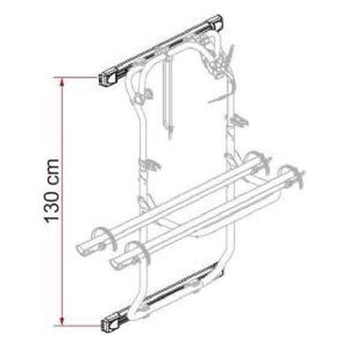 Fiamma Kit Bars Dj Ducato >06 For Cb Dj Deep Black 08754-01A