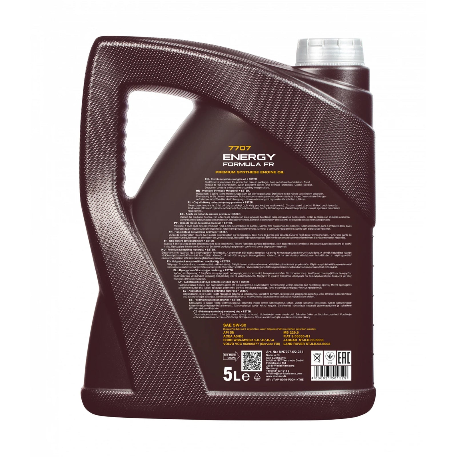 MANNOL FORD 5w30 Fully Synthetic Engine Oil SL/CF ACEA A5/B5 WSS-M2C913-D 5L