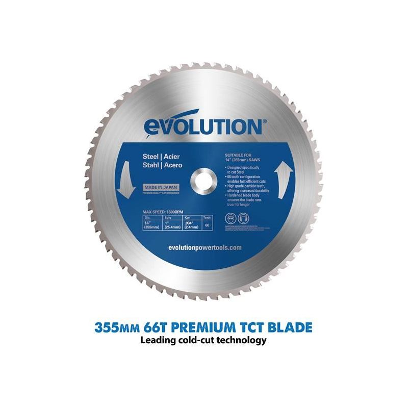 Evolution S355MCS Heavy-Duty Metal Cutting Mitre Chop Saw 2200W 240V