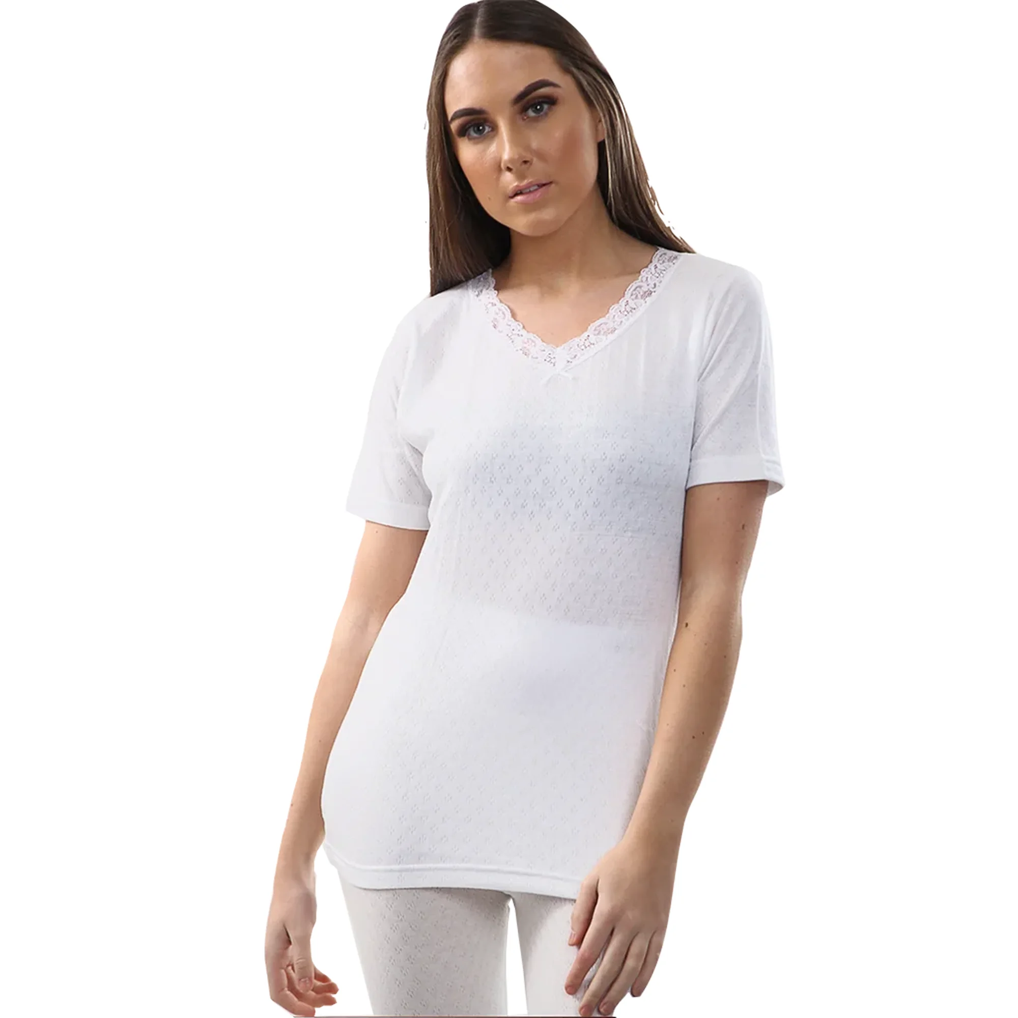 Heat Machine Thermal Short Sleeve Shirt Mixed Sizes White