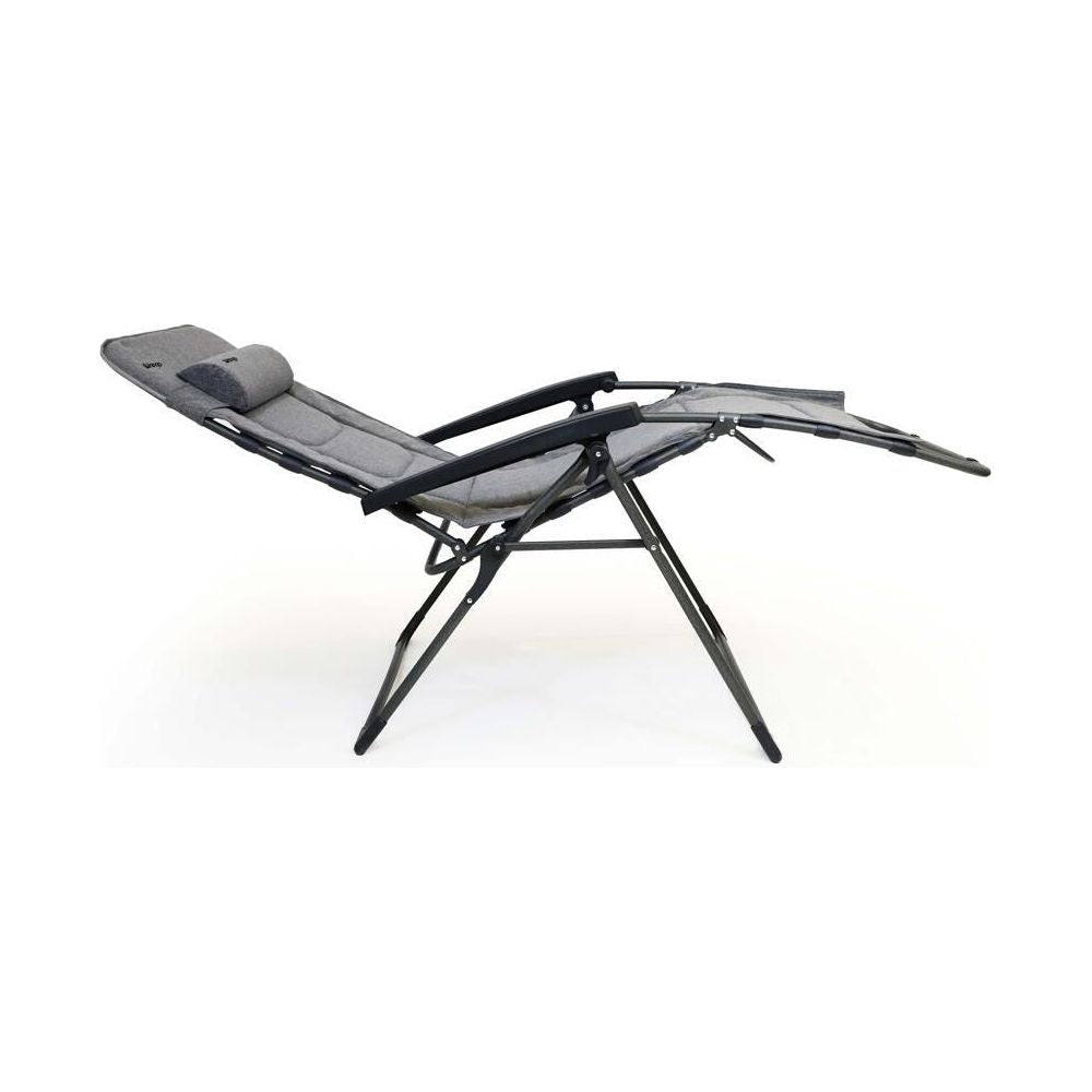 Vango Riviera Camping Lounger Heather Grey Chair