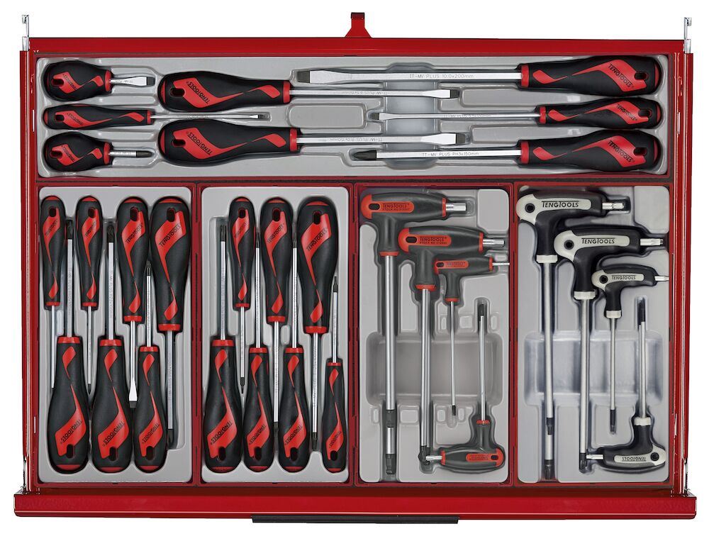 Teng Tools 26" PRO35™ stack tool kit 753 pieces red