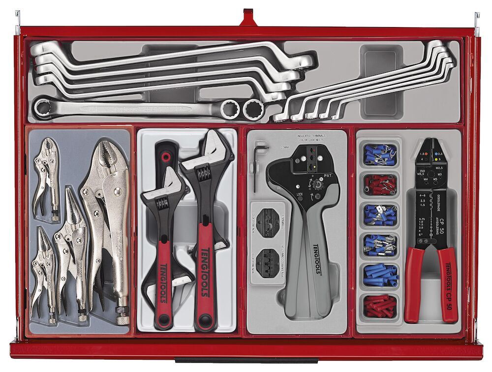 Teng Tools 53" PRO35™ Monster stack tool kit 1295 pieces red