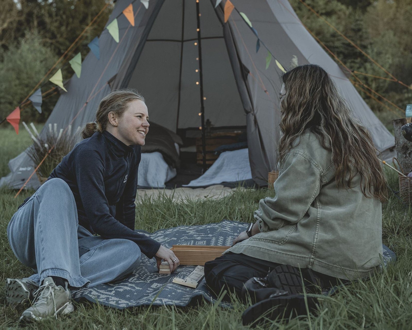 Easy Camp Rands Tipi Tent Dark Sand 8 Person