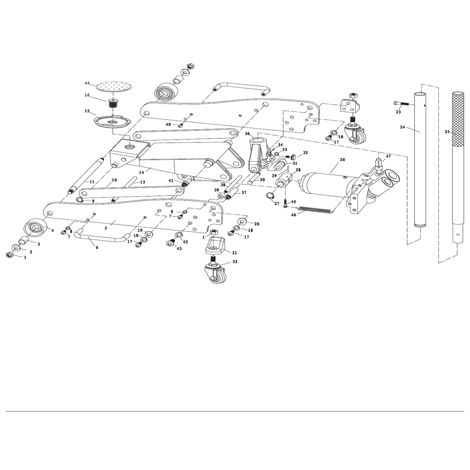 Draper Lower Handle YTJAS250-24 32411