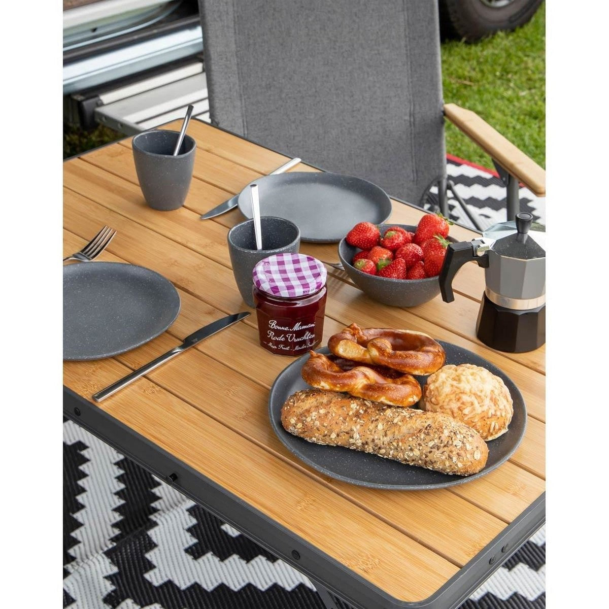 Bo-Camp Urban Collection Tableware Hoxton 16 Pieces Grey