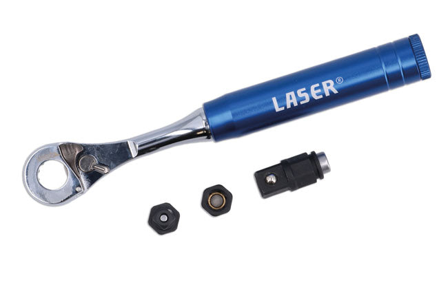 Laser 3-in-1 Mini Ratchet Spanner - with Interchangeable Drives