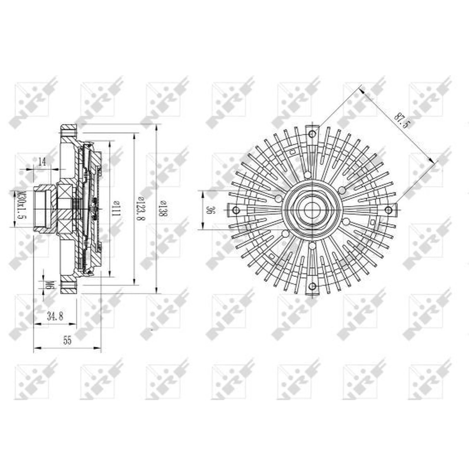 NRF Radiator Fan Clutch 49595