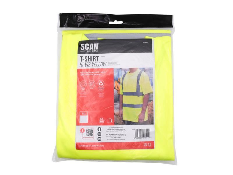 Scan Hi-Vis T-Shirt Yellow - L (44in)