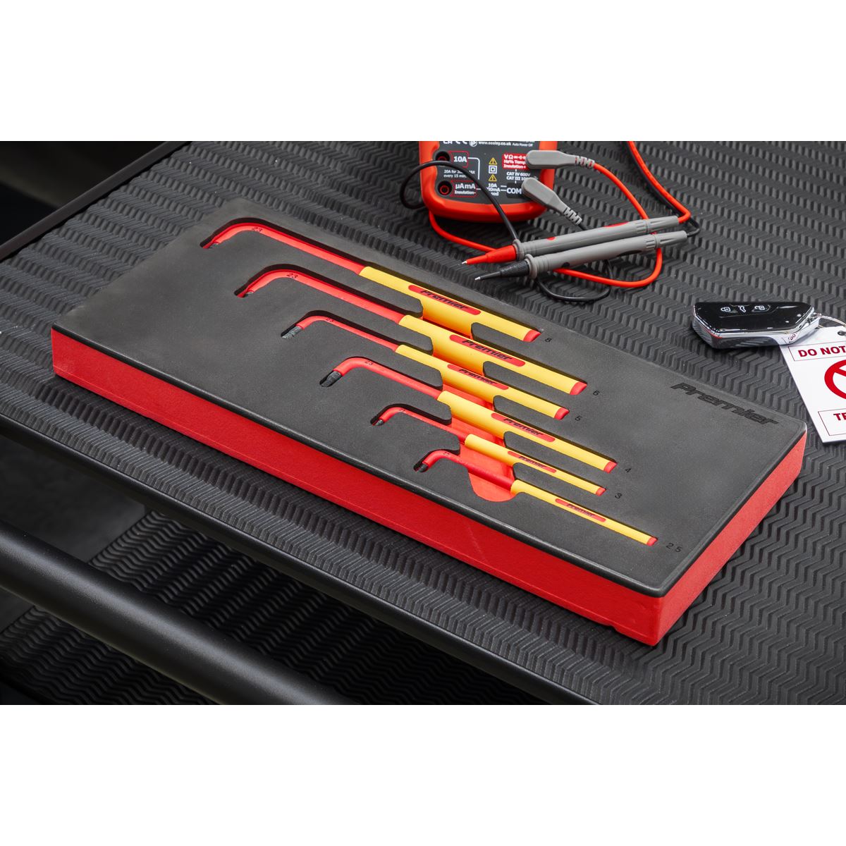 Sealey Premier Premier Hex Key Set with Tool Tray 6pc - VDE Approved TBTE05