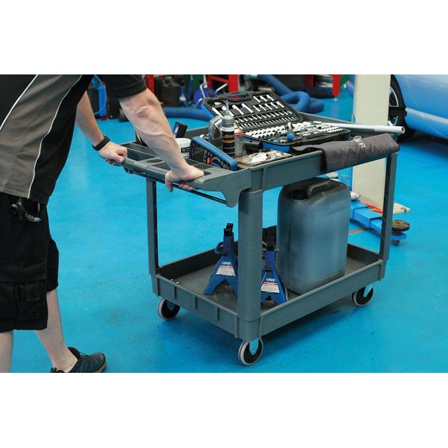 Laser Large Workshop Utility Cart, Twin Level 8090