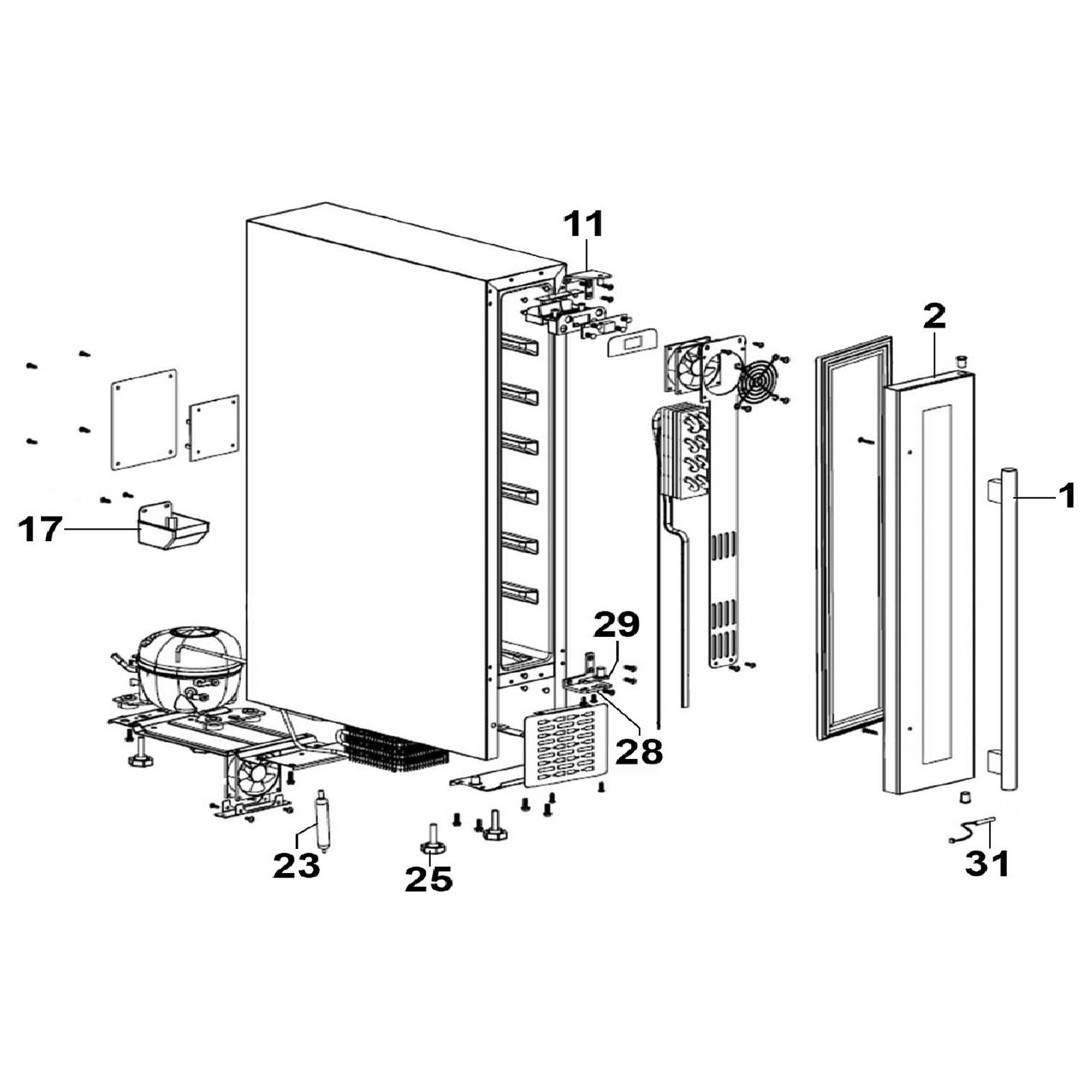 Sealey Lower Hinge (Left) DH10693