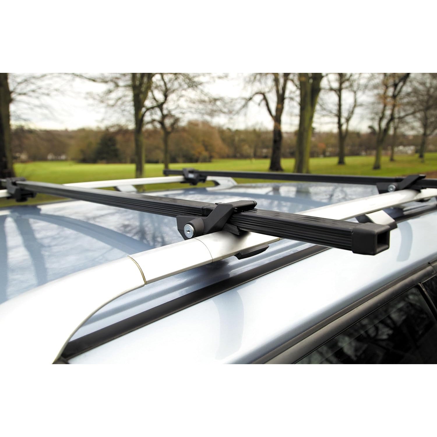 Summit Value Steel Roof Bars fits Audi A4 Avant  2002-2004  Estate 5-dr with Raised Rails