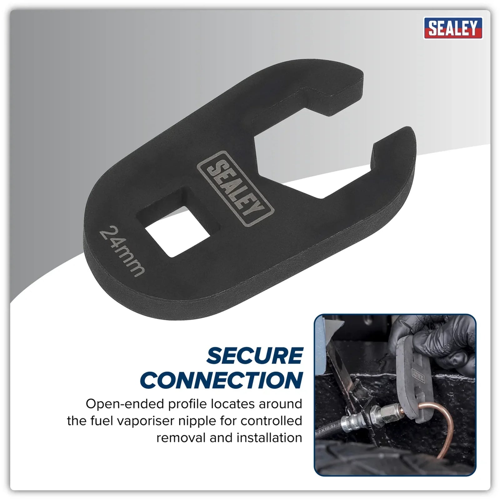 Sealey Limited Access Crow's Foot Spanner 1/2"Sq Drive 24mm - SX0327