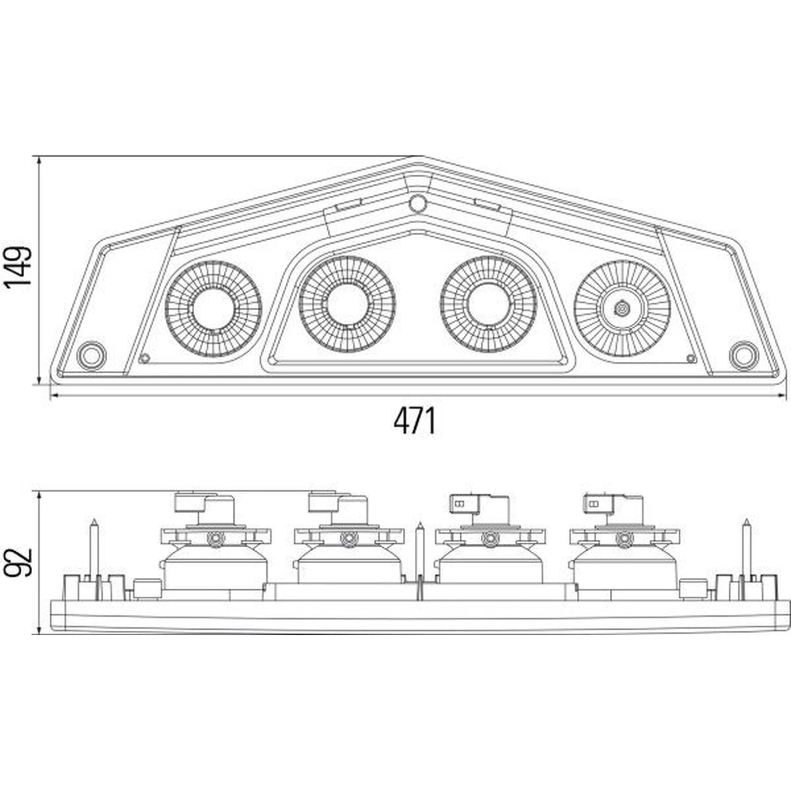 Hella Tail Light / Lamp P21W Left 2VP 012 570-031