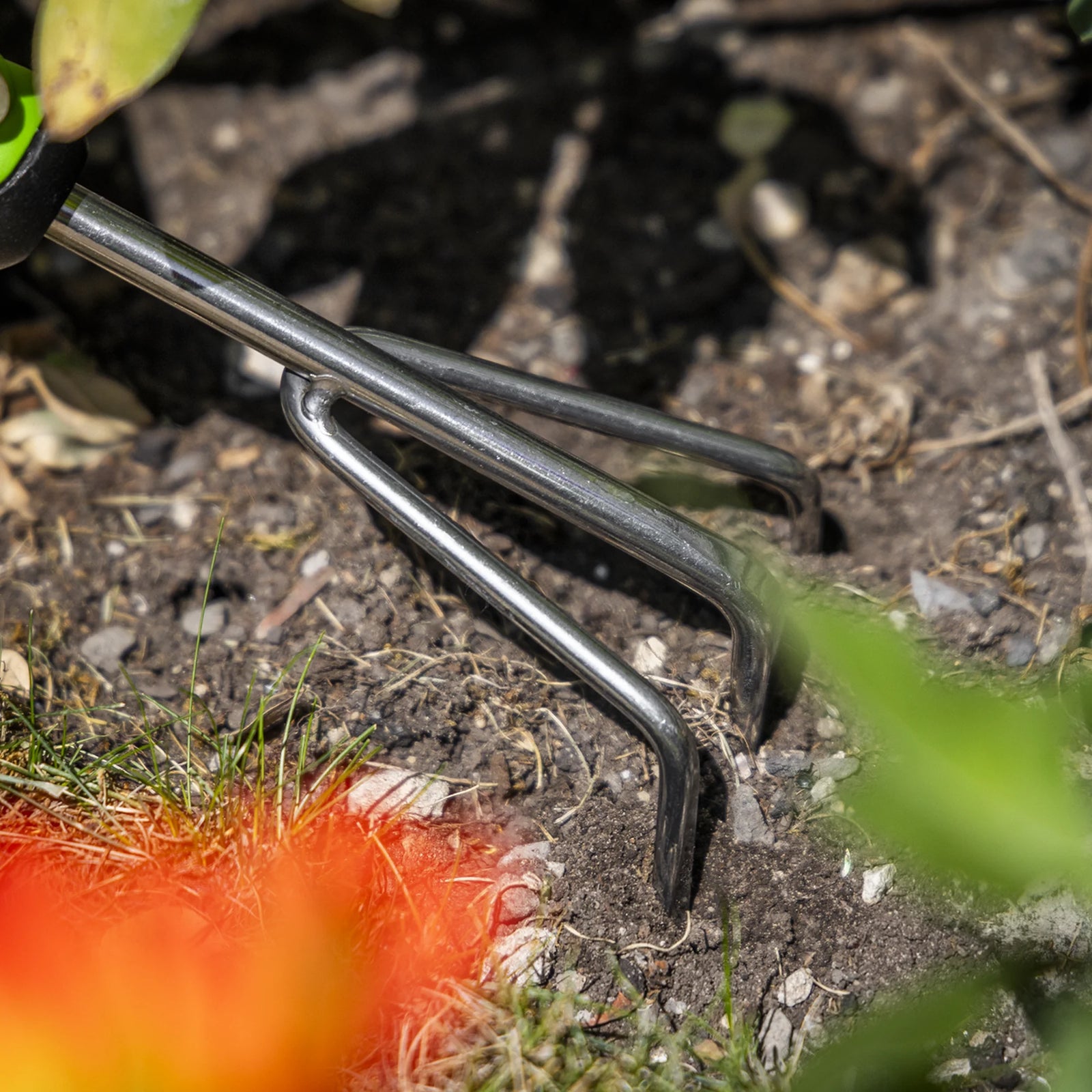 Sealey Hand Cultivator 125mm Stainless Steel Tines Black/Green