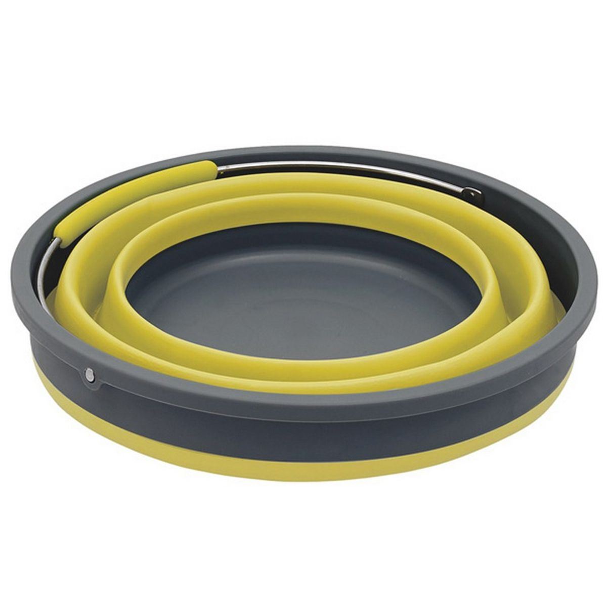 Collaps Bucket with Lid Green: Compact and Collapsible Camping Bucket with Lid
