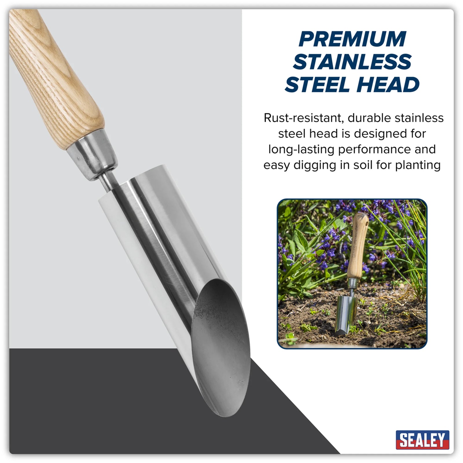 Sealey Premier Planter GTWH008 with Ash Handle 150mm
