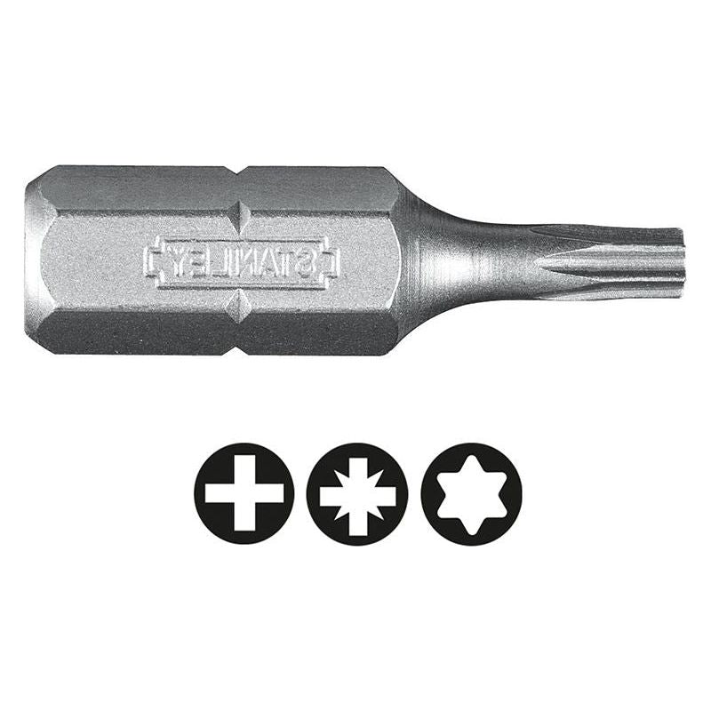 Stanley® Hand Tools TORX Insert Bits TX20 x 25mm (Pack 3)