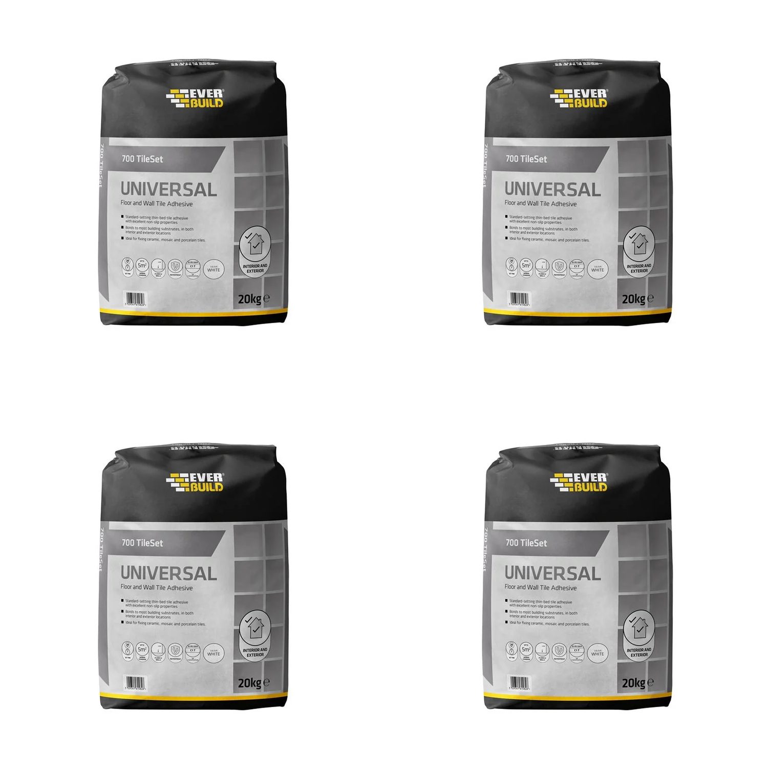Everbuild Sika 700 TileSet Universal White 20kg - 695061
