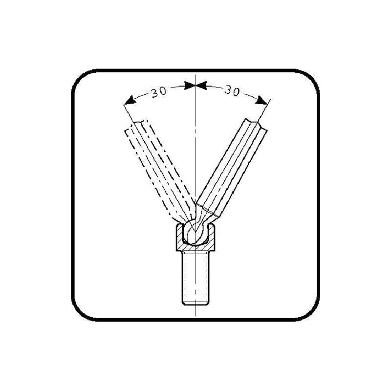 Bahco BE-9770 Metric Long Ball End Hex L-Key Set, 9 Piece