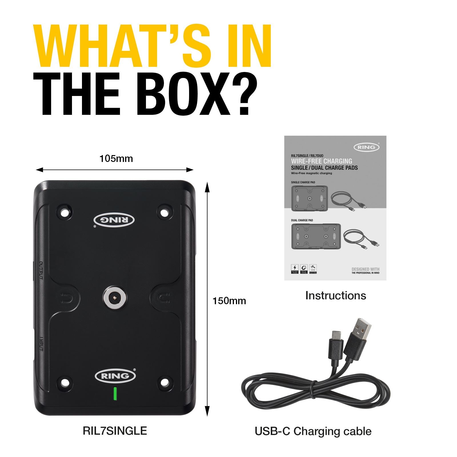 Ring RIL7SINGLE SINGLE CHARGING PAD