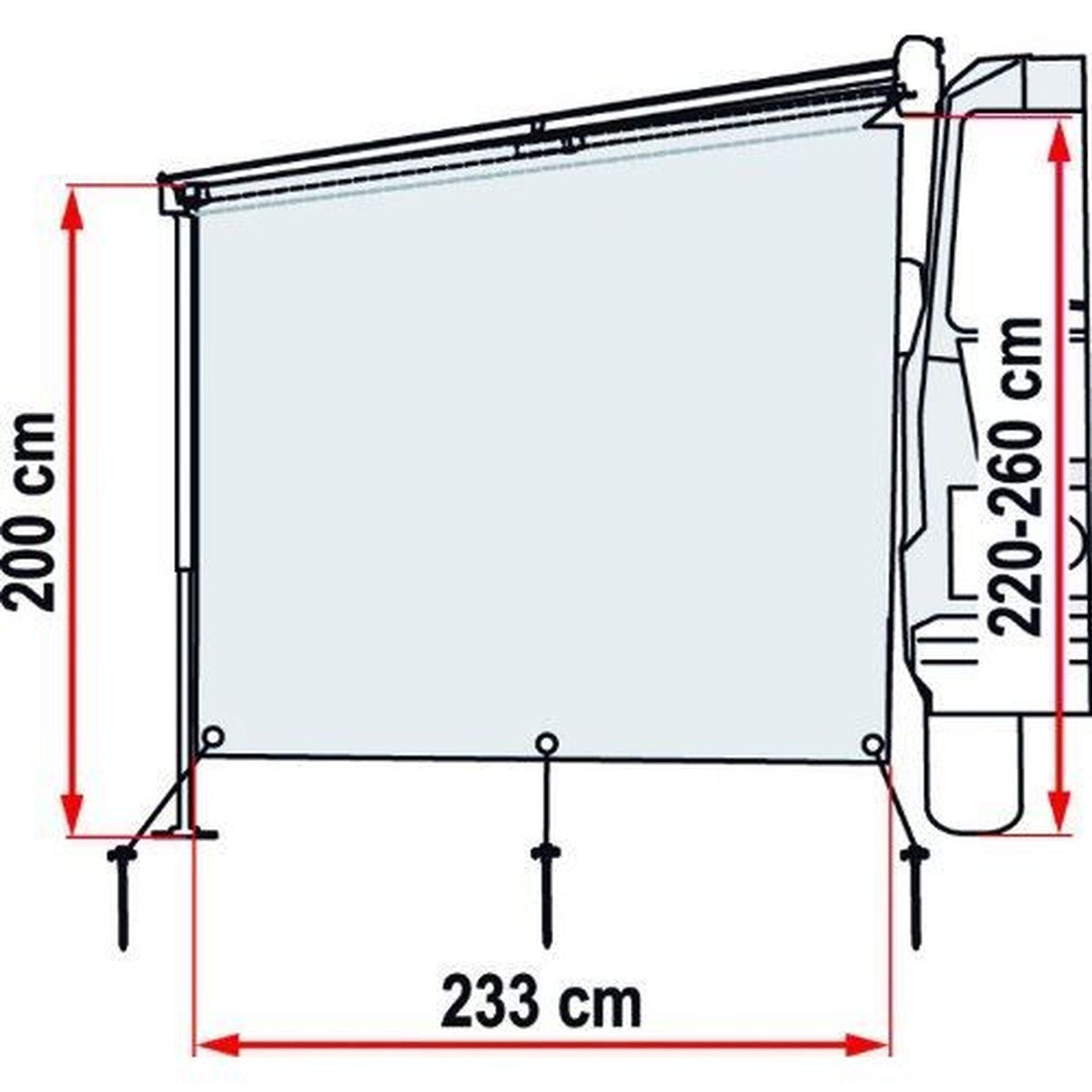 Fiamma Sun View Side F45/F80 08185-01-
