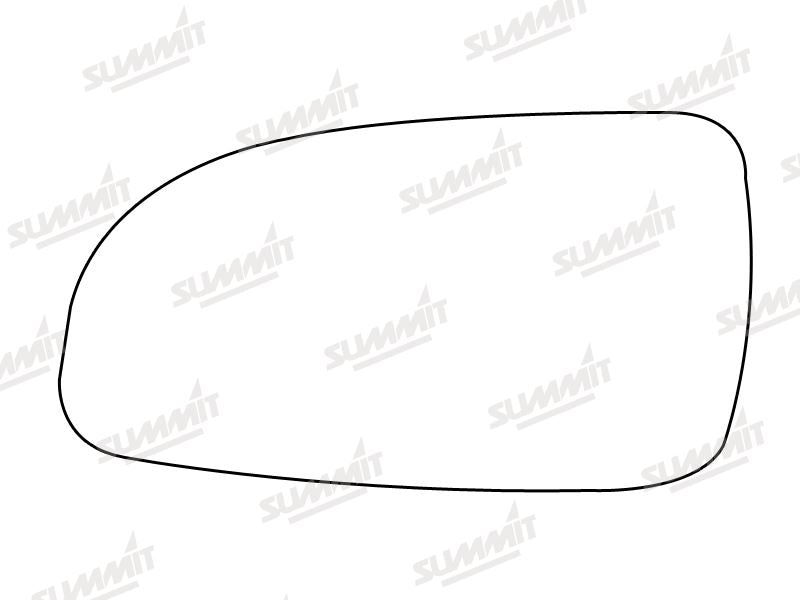 Summit Non-Heated Base Plate With Standard Mirror Glass fits Vauxhall Astra 04 LHS